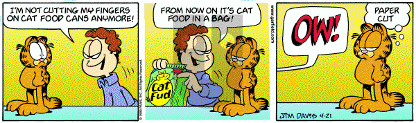 Garfield on Tuesday April 21, 1998 Comic Strip
