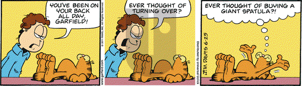 Garfield on Saturday June 25, 2011 Comic Strip