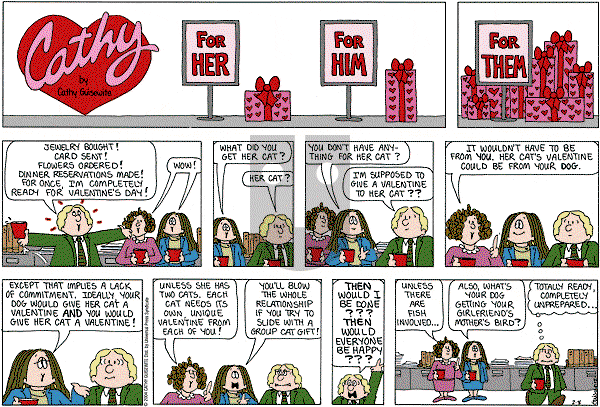 Cathy Classics - Sunday February 8, 2004 Comic Strip