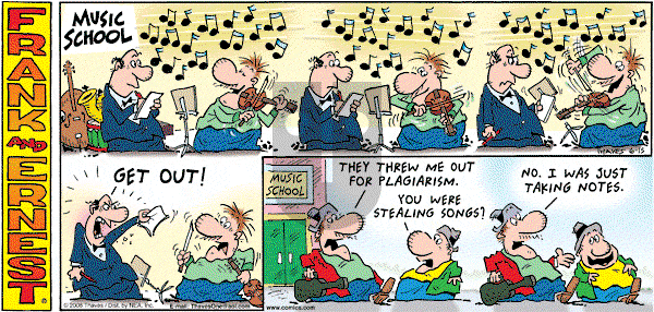 Frank and Ernest on Sunday June 15, 2008 Comic Strip