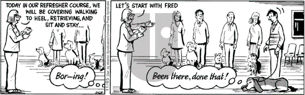 Fred Basset on Monday November 5, 2007 Comic Strip