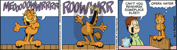 Garfield on Thursday January 19, 2012 Comic Strip