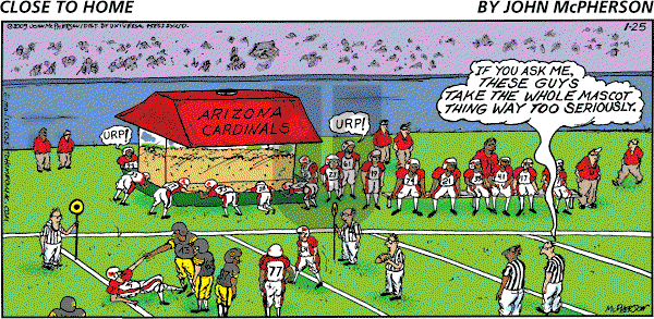 Close to Home on Sunday January 25, 2009 Comic Strip