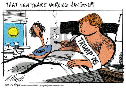 Henry Payne on Friday January 1, 2016 Comic Strip