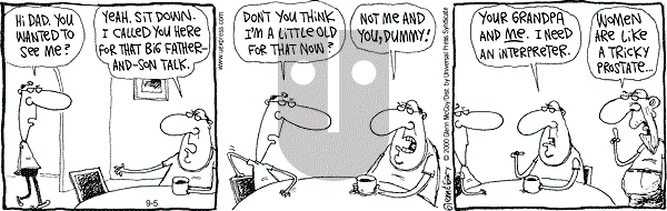 The Duplex on Tuesday September 5, 2000 Comic Strip
