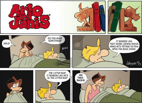 Arlo and Janis - Sunday April 7, 2024 Comic Strip