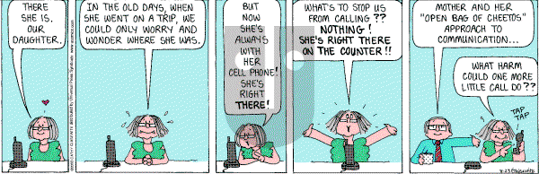 Cathy Classics - Saturday August 23, 2003 Comic Strip
