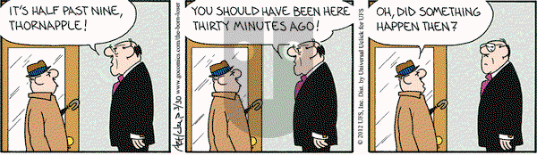 The Born Loser on Friday March 30, 2012 Comic Strip