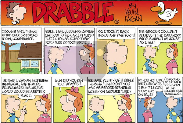 Drabble - Sunday December 28, 2014 Comic Strip