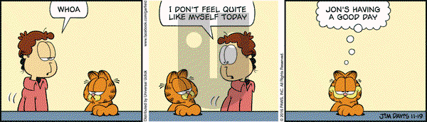 Garfield - Saturday November 19, 2016 Comic Strip