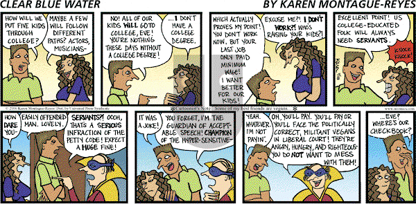 Clear Blue Water on Wednesday November 22, 2006 Comic Strip