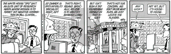 Doonesbury - Thursday April 2, 1992 Comic Strip