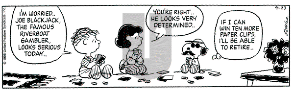 Peanuts on Monday October 21, 1996 Comic Strip