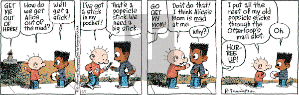 Cul de Sac on Wednesday March 9, 2016 Comic Strip