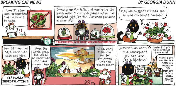 Breaking Cat News on Sunday December 8, 2019 Comic Strip