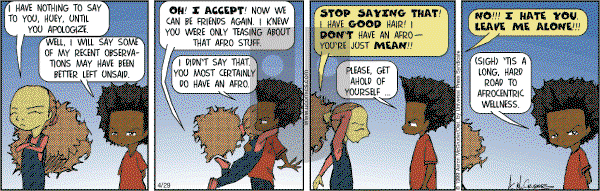 The Boondocks on Saturday April 29, 2006 Comic Strip