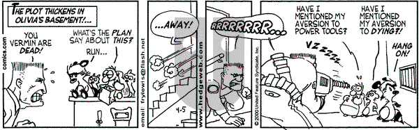 Over the Hedge on Wednesday April 5, 2000 Comic Strip