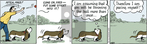 Fred Basset - Saturday July 7, 2012 Comic Strip