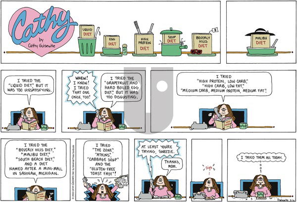 Cathy Classics on Sunday March 16, 2008 Comic Strip