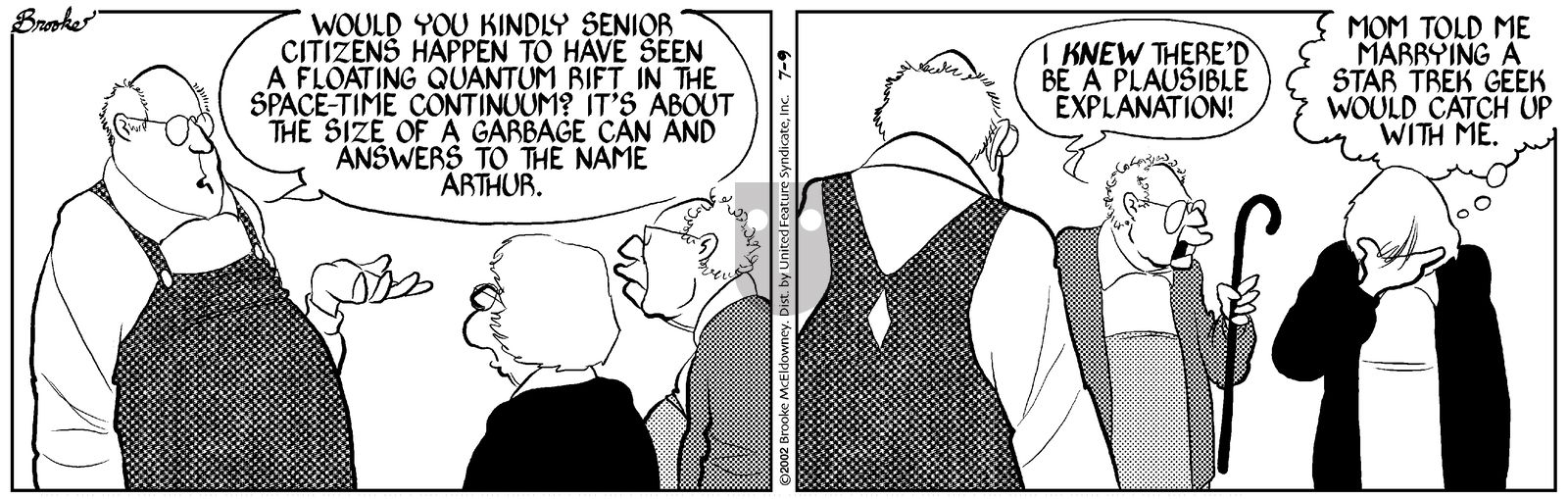 9 Chickweed Lane - Tuesday July 9, 2002 Comic Strip