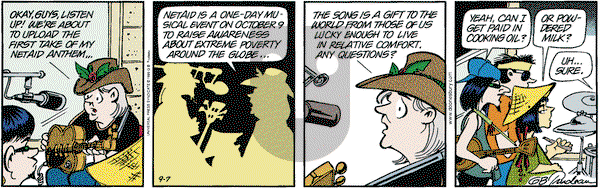 Doonesbury - Tuesday September 7, 1999 Comic Strip