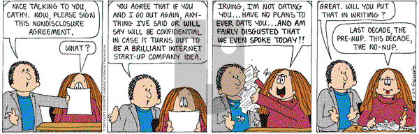 Cathy Classics on Saturday January 29, 2000 Comic Strip