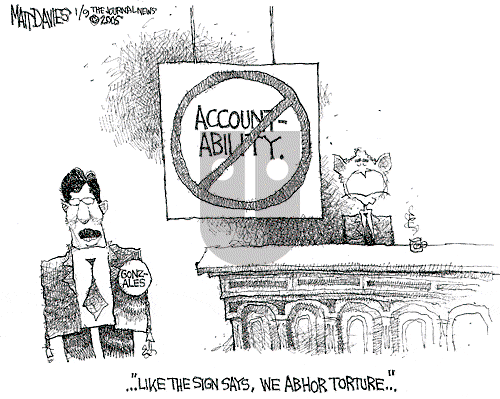 Matt Davies on Friday January 7, 2005 Comic Strip