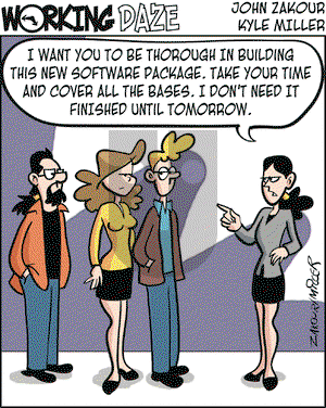 Working Daze on Wednesday April 11, 2007 Comic Strip