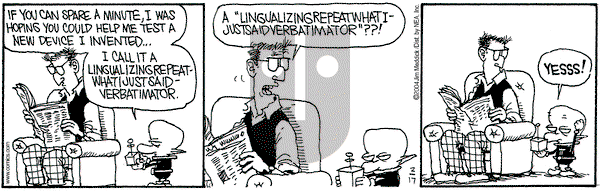 Monty on Tuesday February 17, 2004 Comic Strip