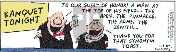 Frank and Ernest - Tuesday January 13, 2009 Comic Strip
