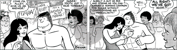 Alley Oop on Monday January 22, 2007 Comic Strip