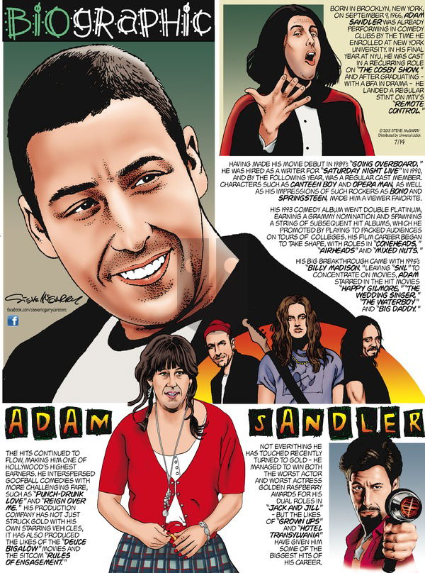 Biographic on Sunday July 14, 2013 Comic Strip