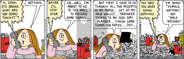Cathy Classics - Monday January 9, 2012 Comic Strip