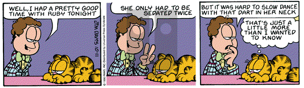 Garfield on Friday October 11, 1996 Comic Strip