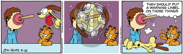 Garfield on Friday April 2, 2004 Comic Strip