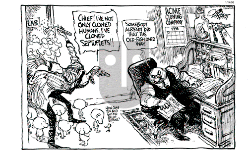 Pat Oliphant on Wednesday January 14, 1998 Comic Strip