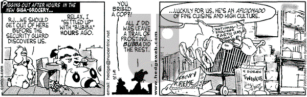 Over the Hedge on Monday April 21, 2003 Comic Strip