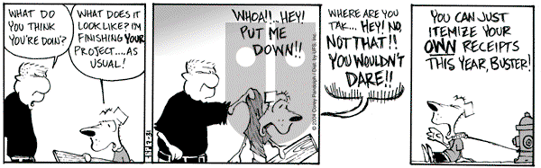 Barkeater Lake on Saturday September 22, 2007 Comic Strip