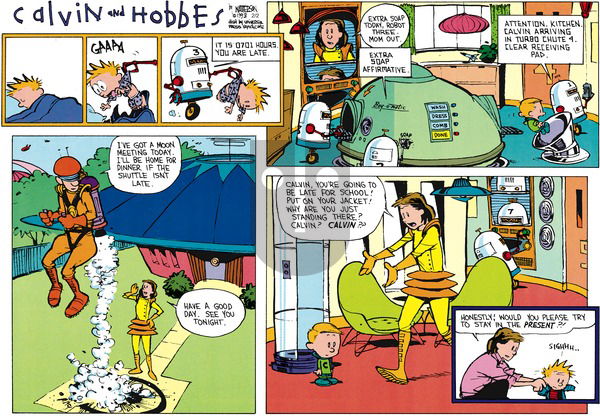 Calvin and Hobbes on Sunday March 28, 1993 Comic Strip