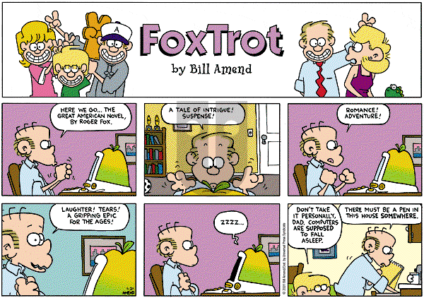 FoxTrot on Thursday March 1, 2001 Comic Strip