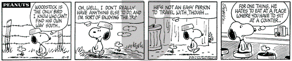 Peanuts on Monday November 9, 1970 Comic Strip