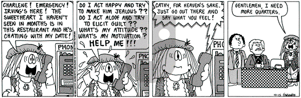 Cathy Classics on Friday October 15, 1993 Comic Strip