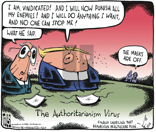 Tom Toles on Wednesday February 19, 2020 Comic Strip
