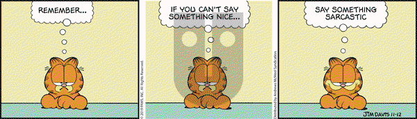 Garfield on Tuesday November 12, 2019 Comic Strip