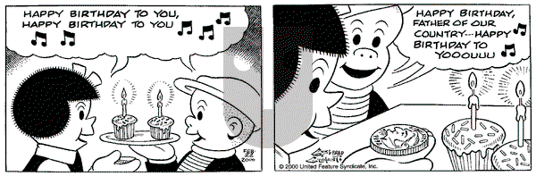 Nancy on Tuesday February 22, 2000 Comic Strip