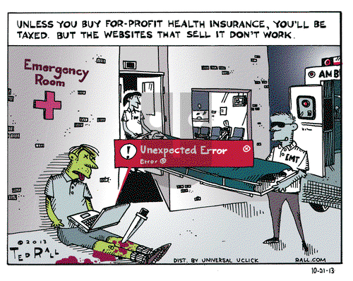 Ted Rall on Monday October 21, 2013 Comic Strip