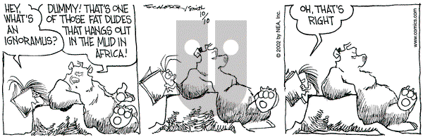 The Grizzwells - Thursday October 10, 2002 Comic Strip