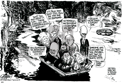 Pat Oliphant on Friday September 9, 2005 Comic Strip