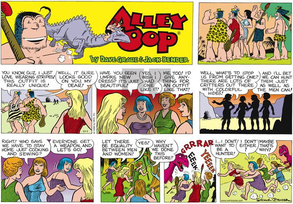 Alley Oop on Sunday November 1, 1998 Comic Strip