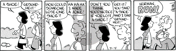 Drabble - Thursday March 14, 2002 Comic Strip